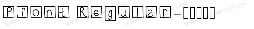 Pfont Regular字体转换